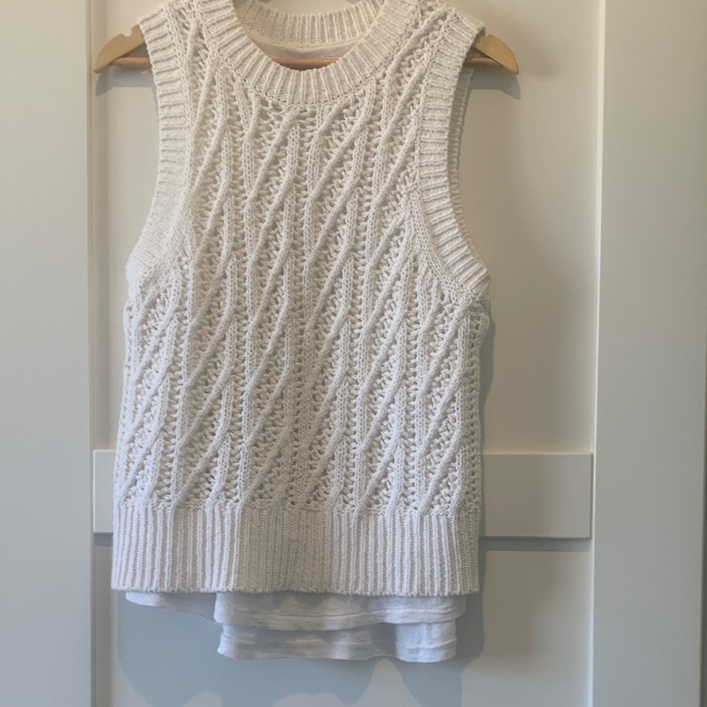 Brochu Walker Ivory Knit Top